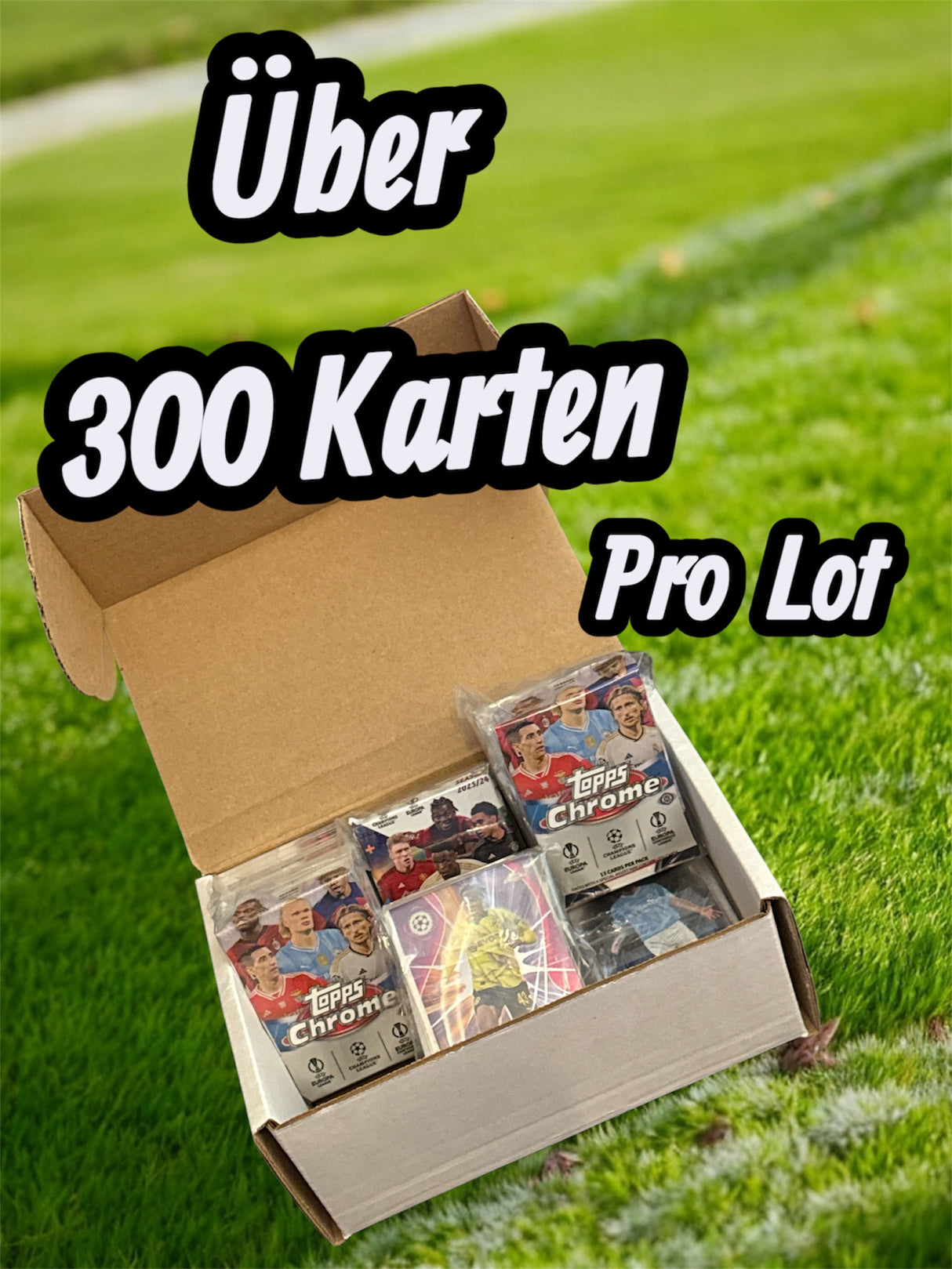 ⚽️💎 Topps + Panini Premium Fussballkarten Lot über 300 Karten 🔥