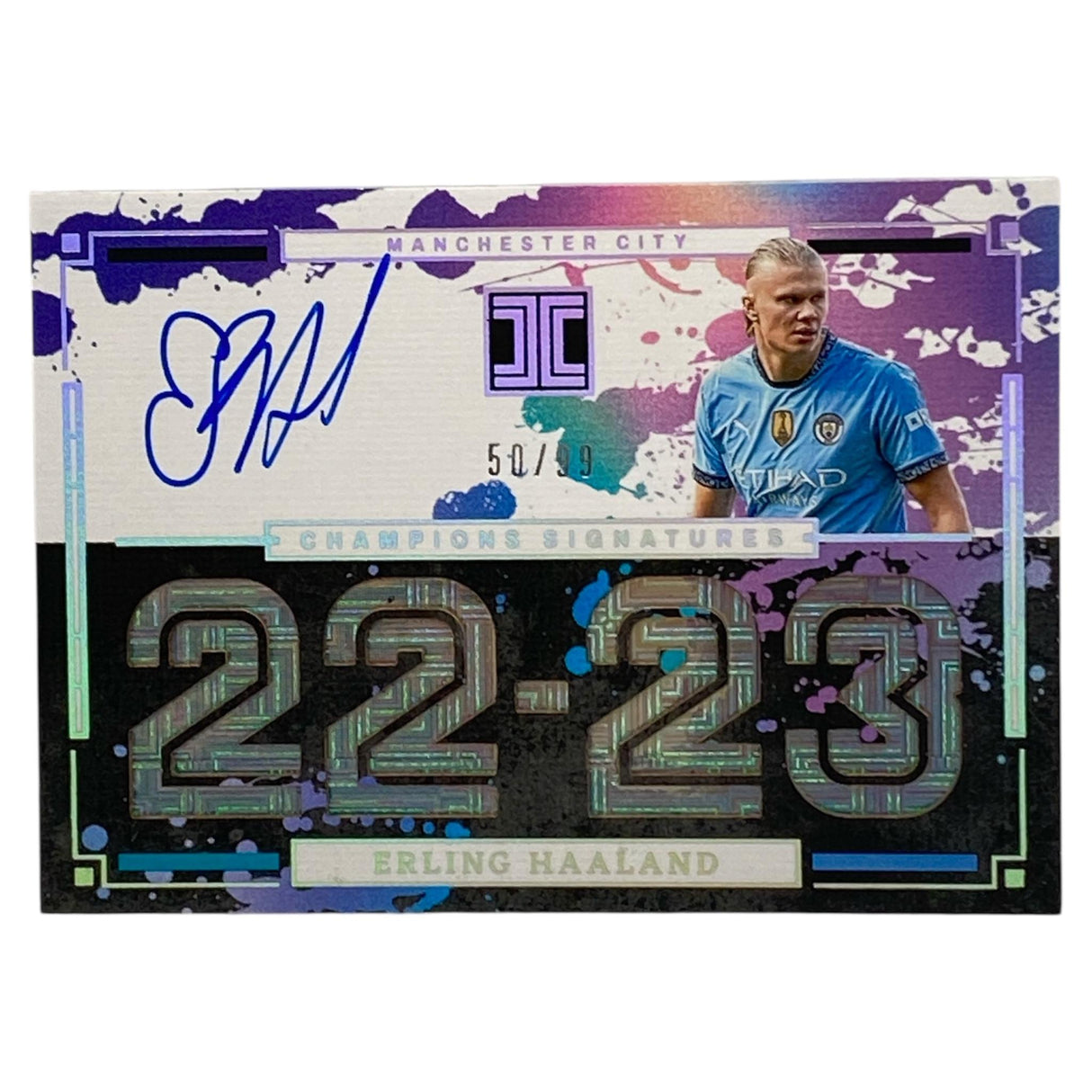2024-25 Panini Impeccable Premier League – Erling Haaland – Champions Signatures /99 – Manchester City