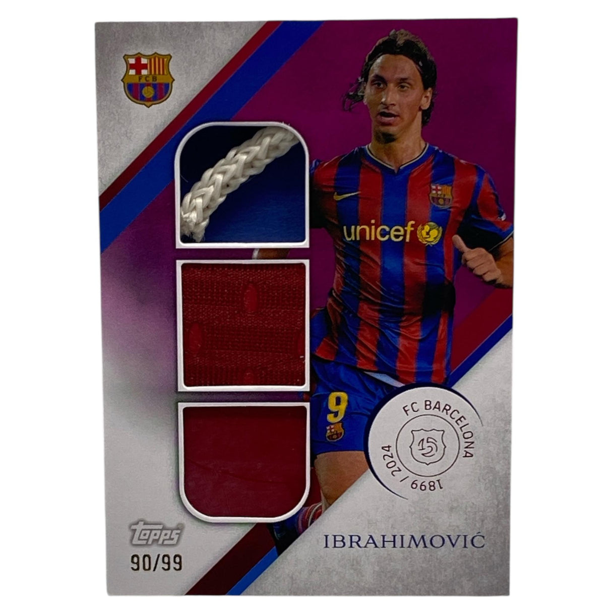 Topps 125 Years Anniversary FC Barcelona - Zlatan Ibrahimović - Triple Relic /99