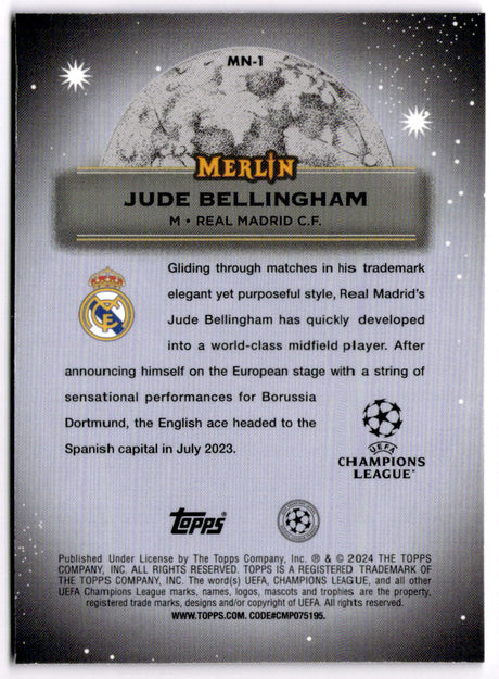 2023-24 Topps Merlin - Jude Bellingham - Mystic Nights - Real Madrid